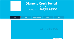 Desktop Screenshot of dcreekdental.com